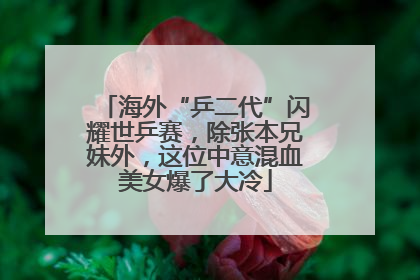 海外“乒二代”闪耀世乒赛，除张本兄妹外，这位中意混血美女爆了大冷